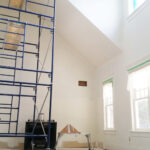 Interior home after painting white